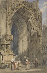The Porch, Rheims Cathedral, c.1840